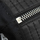 ロエベ LOEWE フィッシャーマンハット ブラック ラムスキン レザ ＃57 ハット シルバー金具 黒 帽子 アナグラム バケットハット