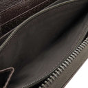 グッチ GUCCI GG ジップアラウンドウォレット 307980 ベージュ×ダークブラウン GGキャンバス レザー 長財布 シルバー金具 ガンメタル金具 茶 メタルバー