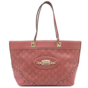 グッチ GUCCI グッチシマ ホースビット 145993 ピンク レザー ハンドバッグ ゴールド金具 トート ショルダー 肩掛け