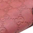 グッチ GUCCI グッチシマ ホースビット 145993 ピンク レザー ハンドバッグ ゴールド金具 トート ショルダー 肩掛け