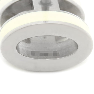 エルメス HERMES ポップアッシュ Hピアス ミニ ジョーヌスフルパールXシルバー メタル エナメル ピアス ミニポップ H型 新品 未使用