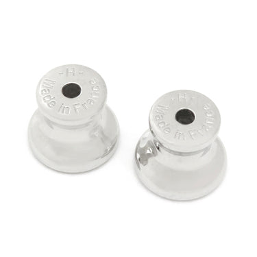 エルメス HERMES ポップアッシュ Hピアス ミニ ジョーヌスフルパールXシルバー メタル エナメル ピアス ミニポップ H型 新品 未使用