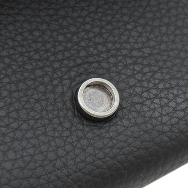 クリスチャン・ディオール Christian Dior CD Icon 三つ折りウォレット 2ESBC110CDI ブラック グレインドカーフスキン 三つ折り財布 シルバー金具 黒 コンパクトウォレット