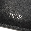 クリスチャン・ディオール Christian Dior CD Icon 三つ折りウォレット 2ESBC110CDI ブラック グレインドカーフスキン 三つ折り財布 シルバー金具 黒 コンパクトウォレット