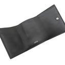 クリスチャン・ディオール Christian Dior CD Icon 三つ折りウォレット 2ESBC110CDI ブラック グレインドカーフスキン 三つ折り財布 シルバー金具 黒 コンパクトウォレット