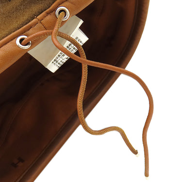 エルメス HERMES サントノーレ ブラウン カシミヤ 13207 ベレー帽 茶 パイピング