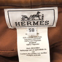 エルメス HERMES サントノーレ ブラウン カシミヤ 13207 ベレー帽 茶 パイピング