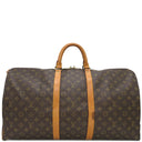 ルイヴィトン LOUIS VUITTON キーポル バンドリエール 55 M41414 モノグラム モノグラムキャンバス ボストンバッグ ゴールド金具 茶 鍵/パドロック欠品