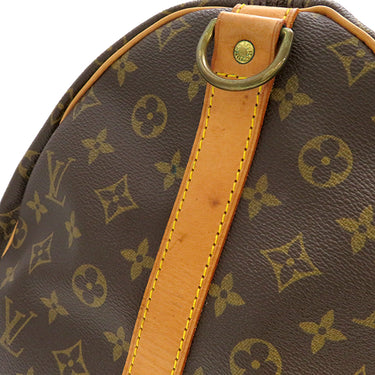 ルイヴィトン LOUIS VUITTON キーポル バンドリエール 55 M41414 モノグラム モノグラムキャンバス ボストンバッグ ゴールド金具 茶 鍵/パドロック欠品
