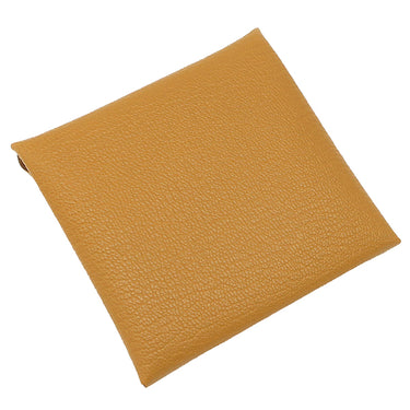 エルメス HERMES バスティア セサミ シェーブル コインケース シルバー金具 新品 未使用 茶