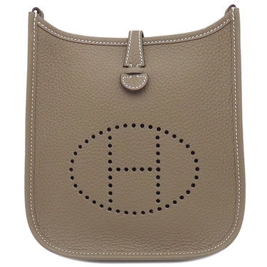 エルメス HERMES エヴリンTPM アマゾン エトゥープ×ブルーインディゴ トリヨンクレマンス ショルダーバッグ シルバー金具 新品 未使用 グレージュ