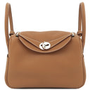 エルメス HERMES リンディ26 ゴールド トリヨンクレマンス 2WAYバッグ シルバー金具 新品 未使用 茶