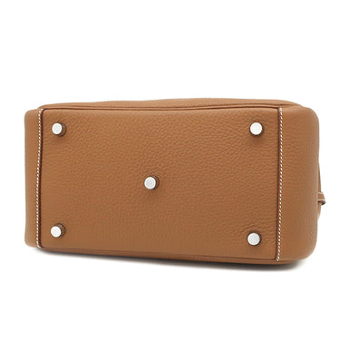 エルメス HERMES リンディ26 ゴールド トリヨンクレマンス 2WAYバッグ シルバー金具 新品 未使用 茶