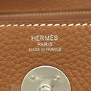 エルメス HERMES リンディ26 ゴールド トリヨンクレマンス 2WAYバッグ シルバー金具 新品 未使用 茶
