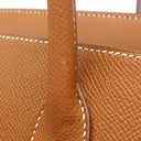 エルメス HERMES バーキン35 ゴールド ヴォーエプソン ハンドバッグ ゴールド金具 茶