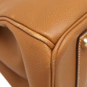 エルメス HERMES バーキン35 ゴールド ヴォーエプソン ハンドバッグ ゴールド金具 茶
