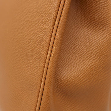 エルメス HERMES バーキン35 ゴールド ヴォーエプソン ハンドバッグ ゴールド金具 茶