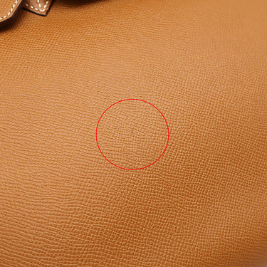 エルメス HERMES バーキン35 ゴールド ヴォーエプソン ハンドバッグ ゴールド金具 茶