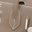 エルメス HERMES バーキン30 エトゥープ トリヨンクレマンス ハンドバッグ シルバー金具 グレージュ