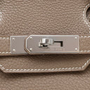 エルメス HERMES バーキン30 エトゥープ トリヨンクレマンス ハンドバッグ シルバー金具 グレージュ