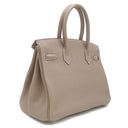 エルメス HERMES バーキン30 エトゥープ トリヨンクレマンス ハンドバッグ シルバー金具 グレージュ