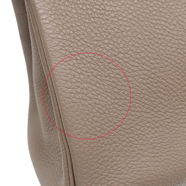 エルメス HERMES バーキン30 エトゥープ トリヨンクレマンス ハンドバッグ シルバー金具 グレージュ