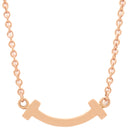 ティファニー Tiffany & Co Tスマイル ミニ ペンダント 62617721 ローズゴールド K18PG ネックレス ピンクゴールド Au750 Tiffany T smile