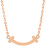 ティファニー Tiffany & Co Tスマイル ミニ ペンダント 62617721 ローズゴールド K18PG ネックレス ピンクゴールド Au750 Tiffany T smile