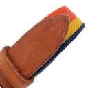 エルメス HERMES 犬用リード ロカバール 犬用首輪 ロカバール3 ダークアイリッシュ ウール ナイロン ブライドルレザー 小物 シルバー金具 茶 赤 黄色 紺 メタルループ欠品