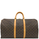 ルイヴィトン LOUIS VUITTON キーポル バンドリエール 55 M41414 モノグラム モノグラムキャンバス ボストンバッグ ゴールド金具 茶 鍵・パドロック欠品