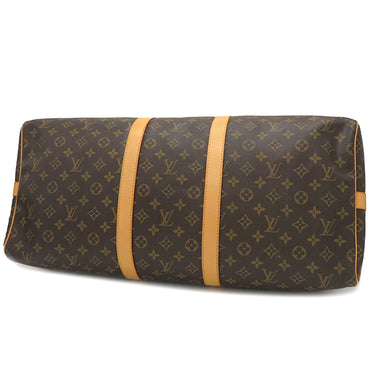 ルイヴィトン LOUIS VUITTON キーポル バンドリエール 55 M41414 モノグラム モノグラムキャンバス ボストンバッグ ゴールド金具 茶 鍵・パドロック欠品