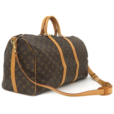 ルイヴィトン LOUIS VUITTON キーポル バンドリエール50 M41416 モノグラム モノグラムキャンバス ボストンバッグ ゴールド金具 茶 鍵・パドロック欠品