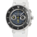 ルイヴィトン LOUIS VUITTON タンブール ムーン GMT Q8D40 自動巻き メンズ ブラック クロノグラフ