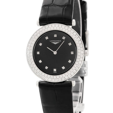 ロンジン LONGINES ラ グラン クラシック L4.308.0.57.2 クオーツ レディース 純正ダイヤ ラウンド 黒