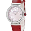 腕時計 ブルガリ BVLGARI ルチェア LVCEA 103618/LU33S 自動巻き レディース 新品同様品 純正ダイヤ シェル ラウンド