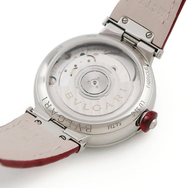 腕時計 ブルガリ BVLGARI ルチェア LVCEA 103618/LU33S 自動巻き レディース 新品同様品 純正ダイヤ シェル ラウンド