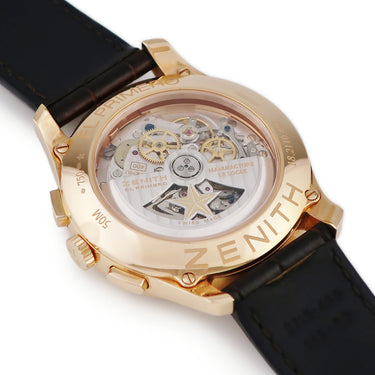 腕時計 ゼニス ZENITH エルプリメロ キャプテン クロノグラフ 18.2110.400/01.C498 自動巻き メンズ K18RG無垢 バー ラウンド