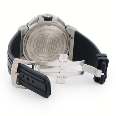 腕時計 ハリーウィンストン Harry Winston オーシャン ダイバー クロノグラフ 411/MCA44ZC.W2 自動巻き メンズ ブラック