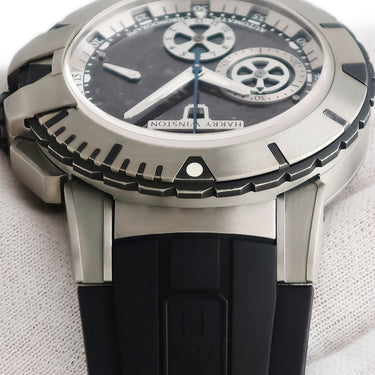 腕時計 ハリーウィンストン Harry Winston オーシャン ダイバー クロノグラフ 411/MCA44ZC.W2 自動巻き メンズ ブラック