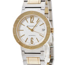 腕時計 ブルガリ BVLGARI ブルガリブルガリ BB 33 SG AUTO 自動巻き メンズ K18YG×SS コンビ ホワイト バー アラビア