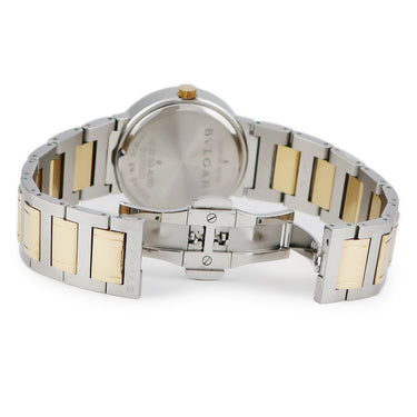 腕時計 ブルガリ BVLGARI ブルガリブルガリ BB 33 SG AUTO 自動巻き メンズ K18YG×SS コンビ ホワイト バー アラビア