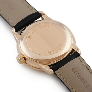 腕時計 ブランパン BLANCPAIN ヴィルレ ダブルウィンドウ 6850-3642-55 自動巻き メンズ K18RG無垢 ローマ ビッグデイト