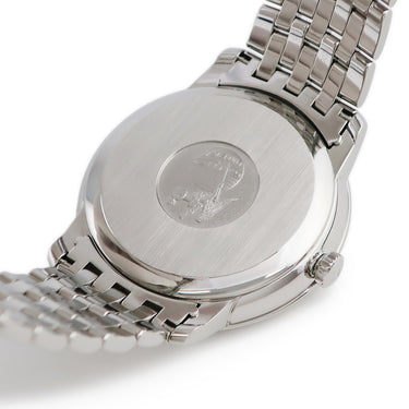 腕時計 オメガ OMEGA デ ヴィル プレステージ 424.10.40.20.02.001 自動巻き メンズ シルバー デイト ローマン ラウンド 39.5mm