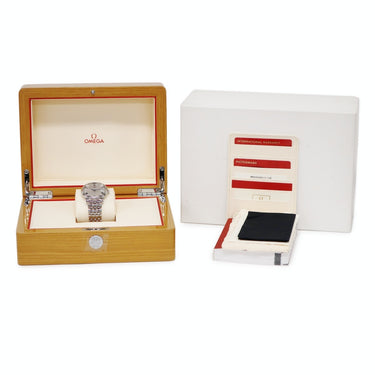 腕時計 オメガ OMEGA デ ヴィル プレステージ 424.10.40.20.02.001 自動巻き メンズ シルバー デイト ローマン ラウンド 39.5mm