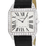 カルティエ Cartier サントス デュモン LM WH100651 手巻き メンズ K18WG無垢 純正ダイヤ スクエア アイボリー ローマン