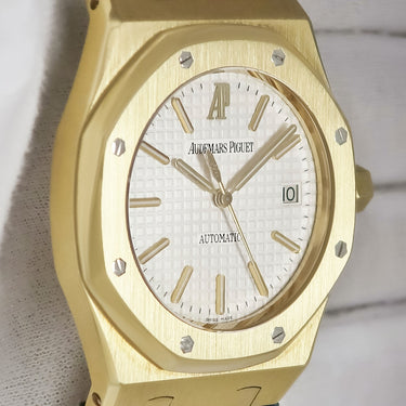 腕時計 オーデマピゲ AUDEMARS PIGUET ロイヤルオーク 15300BA.OO.D088CR.01 自動巻き メンズ K18YG無垢 バー 八角形