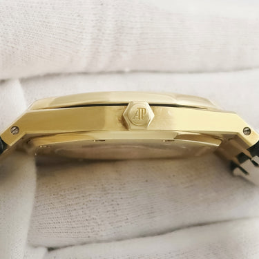 腕時計 オーデマピゲ AUDEMARS PIGUET ロイヤルオーク 15300BA.OO.D088CR.01 自動巻き メンズ K18YG無垢 バー 八角形
