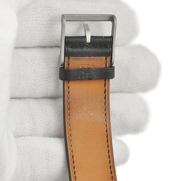 腕時計 エルメス HERMES カレ アッシュ T12.710 自動巻き メンズ ブラック アラビア スクエア