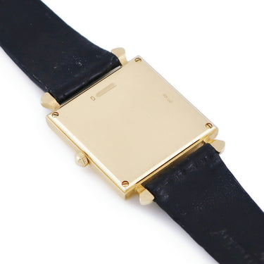 腕時計 オーデマピゲ AUDEMARS PIGUET カレ 14876BA.0.0002 手巻き メンズ レディース OH済 K18YG無垢 スクエア 白 アラビア ヴィンテージ