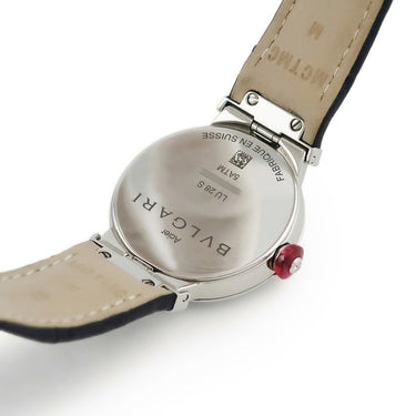 腕時計 ブルガリ BVLGARI ルチェア LUVCHEA 103617 LU28S クオーツ レディース 純正ダイヤ アベンチュリン ダークブルー ラウンド